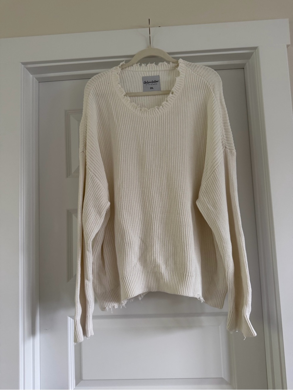 Chelsea DeBoer Distressed Rib-Knit Sweater - Women